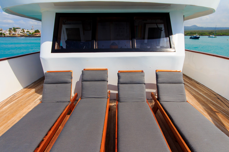 Galapagos Boat EDEN Upper Sundeck Lounge Chairs